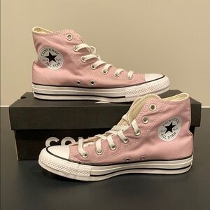 Converse Pink High-Top Sneakers Classic Design